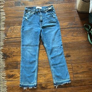 Abercrombie & Fitch Women's Straight Leg Blue Jeans